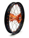 Kite Elite Achterwiel 12x1.60 Oranje Naaf / Zwarte Velg KTM SX65 2016-2023 Husqvarna TC65 2017-2023 GasGas MC65 2021-2023