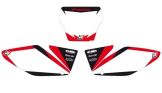 Blackbird Geprinte Nummerplatenset Honda CR125 CR250 2004-2007 Wit