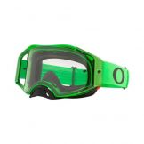 Oakley Airbrake MX Moto Crossbril Groen / Zwart (Lens: Helder)