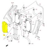 OEM Radiateurlamel Suzuki RMZ450 2005-2007 (rechter kant)