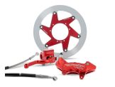 Beringer Top Race Brake System 16" Wiel Aerotec Axiale 6 Zuiger Rood Honda CRF250R CRF450R 2015-2020 CRF250RX 2019-2020