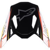 Alpinestars 2024 S-M10 Carbon Meta2 Helmklep Zwart / Geel / Oranje