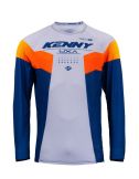 Kenny 2023 Titanium Crossshirt Navy / Grijs maat L