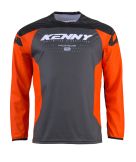 Kenny 2024 Force Jeugd Crossshirt Oranje / Zwart maat XXS