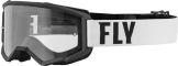 Fly Racing Focus Jeugd Crossbril Wit / Zwart (Lens: Helder)