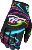 Fly Racing 2024 Lite jeugd Crosshandschoenen Zwart / Roze / Electric Blauw