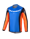 Alpinestars 2025 Racer Melt Jeugd Crossshirt Oranje / Blauw 