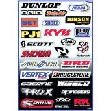 Factory Effex Sponsor Logo's Stickersheet A