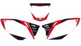 Blackbird Geprinte Nummerplatenset Honda CRF450R 2005-2008 Wit