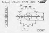 Esjot Light Voortandwiel Yamaha PW80 1996-2012 TTR110 2012-2017