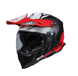 Just1 2023 J-39 Pro Outerspace Allroad Helm Fluor Rood / Zwart