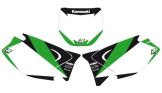 Blackbird Geprinte Nummerplatenset Kawasaki KX125 KX250 2003-2008 Wit