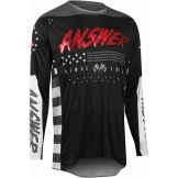 Answer 2022 Elite Redzone Crossshirt Zwart / Rood maat S