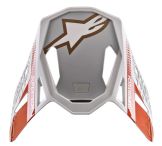 Alpinestars 2020 SM8 Triple Helmklep Fluor Oranje / Wit / Goud