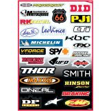 Factory Effex Sponsor Logo's Stickersheet B