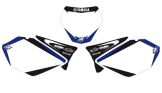 Blackbird Geprinte Nummerplatenset Yamaha YZ125 YZ250 2006-2014 Wit