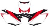 Blackbird Geprinte Nummerplatenset Honda CRF250R 2014-2017 CRF450R 2013-2016 Wit