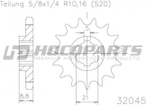 Esjot Voortandwiel Kawasaki KX250 1984-1986 KX500 1984-1986