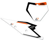 Blackbird Geprinte Nummerplatenset KTM SX125 SX150 SX250 SXF250 SXF350 SXF450 2016-2018