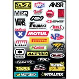 Factory Effex Sponsor Logo's Stickersheet C