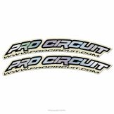 Pro Circuit Decals Voorspatbord Stickers Hologram (Chrome)