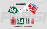 Outlaw Racing Demaria Pepsi Honda Replica Stickerset Honda CR125 1991-1992 CR250 1990-1991