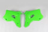 UFO Radiateurkappen Kawasaki KX125 KX250 1994-1998 Fluor Groen -