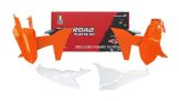 R-Tech 5-Delige Plastickit KTM EXC150 EXC250 EXC300 EXC-F250 EXC-F350 EXF-F450 EXC-F500 2024 Oranje / Wit