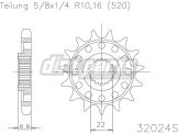 Esjot Light Voortandwiel KTM SX SXF EXC EXC-F 125-525 1990-2022 Husqvarna TC FC TE FE 2014-2022