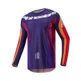 Alpinestars 2024 Techstar Pneuma Crossshirt Donker Paars / Oranje / Donker Blauw maat XXL