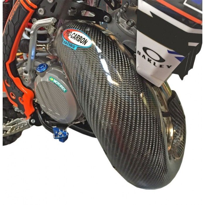 Pro Carbon Uitlaat Cover KTM SX85 2006-2017