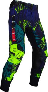 Leatt 2024 Moto 5.5 I.K.S Crossbroek Jungle Zwart / Groen / Blauw