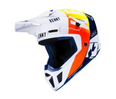 Kenny 2024 Performance Graphic Crosshelm Wit / Navy / Oranje