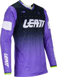 Leatt 2024 Moto 4.5 Lite Crossshirt UV Blauw / Zwart / Wit