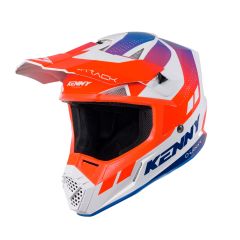 Kenny 2025 Track Graphic Crosshelm Patriot Wit / Rood / Blauw