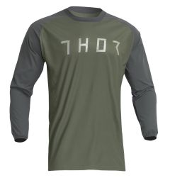 Thor 2024 Terrain Crossshirt Army / Antraciet maat XXL