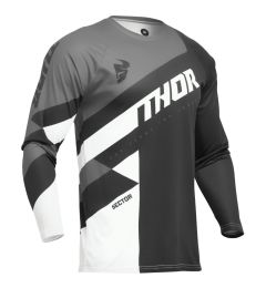 Thor 2024 Sector Checker Jeugd Crossshirt Zwart / Grijs