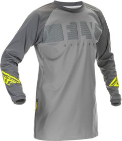 Fly Racing 2024 Windproof Crossshirt Grijs / Fluor Geel