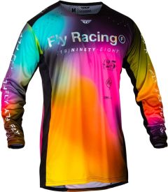 Fly Racing 2024 Lite Legacy L. E. Crossshirt Fuschia / Elec Blauw / Fluor Geel