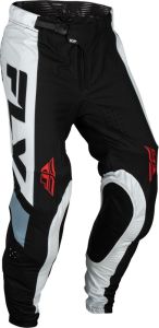 Fly Racing 2024 Lite Crossbroek Zwart / Wit / Denim Grijs