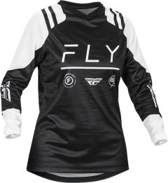 Fly Racing 2024 F-16 Lady dames Crossshirt Zwart / Wit