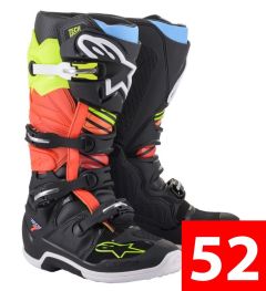 Alpinestars Tech 7 Crosslaarzen Zwart / Fluor Geel / Fluor Rood maat 16 = 52