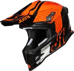 Just1 J12 Crosshelm Pro Syncro Fluor Oranje Carbon maat XS