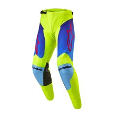 Alpinestars 2024 Racer Hoen Crossbroek Fluor Geel / Blauw / Navy