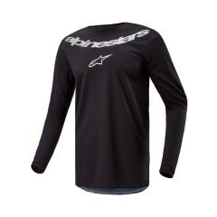 Alpinestars 2024 Fluid Graphite Crossshirt Zwart / Zilver maat 3XL