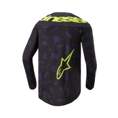 Alpinestars 2024 Techstar Rantera Crossshirt Zwart / Navy / Fluor Geel