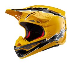 Alpinestars 2025 Supertech S-M10 Ampress Crosshelm Zwart / Geel