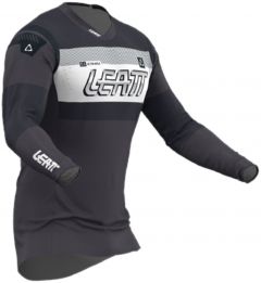 Leatt 2024 Moto 5.5 UltraWeld Crossshirt Graphite Zwart / Grijs / Wit maat XL