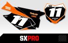 Zeronine Nummerplaat Stickers KTM SXpro Series KTM SX65 2013-2015