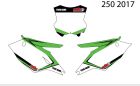 Outlaw Racing Custom Nummerplaatstickersset Kawasaki KX250F 2017